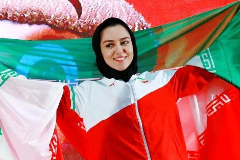 Iranische Athletin holt Gold über 60 Meter Iranische Athletin holt Gold über 60 Meter