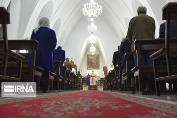 Ceremony on Christmas at Surp Grigor Church in Tehran