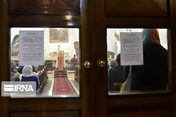 Ceremony on Christmas at Surp Grigor Church in Tehran