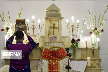 Ceremony on Christmas at Surp Grigor Church in Tehran