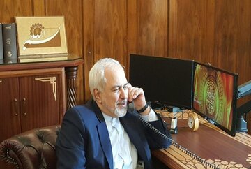 تبریک تلفنی ظریف به نخست وزیر و وزیر خارجه کویت 