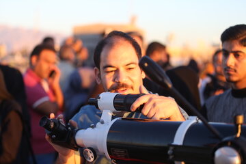 خورشیدگرفتگی در بندرعباس رصد شد