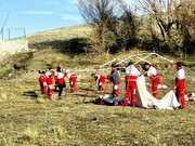 مانور زلزله در روستای «سنگر» ماکو