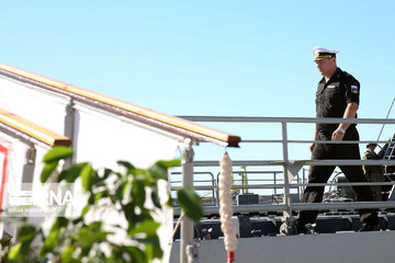 Arrival of Russian naval fleet in Chabahar port