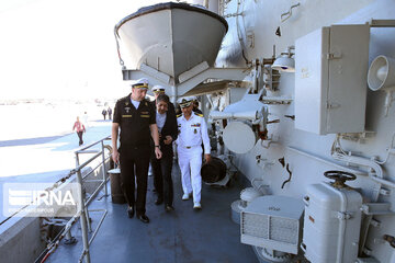 Arrival of Russian naval fleet in Chabahar port