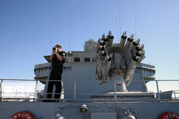 Arrival of Russian naval fleet in Chabahar port