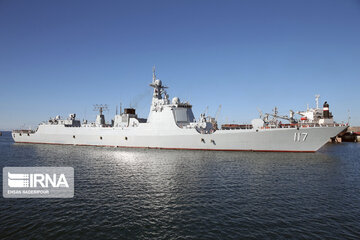 Arrival of Chinese naval fleet in Chabahar port