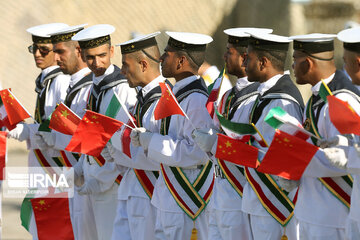 Arrival of Chinese naval fleet in Chabahar port