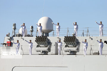 Arrival of Chinese naval fleet in Chabahar port