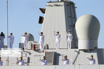 Arrival of Chinese naval fleet in Chabahar port