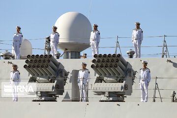 Arrival of Chinese naval fleet in Chabahar port