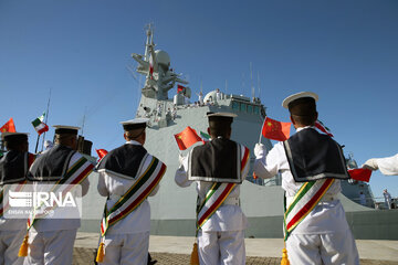 Arrival of Chinese naval fleet in Chabahar port