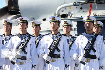 Arrival of Chinese naval fleet in Chabahar port