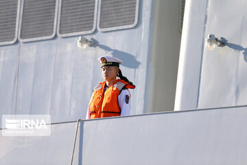 Arrival of Chinese naval fleet in Chabahar port