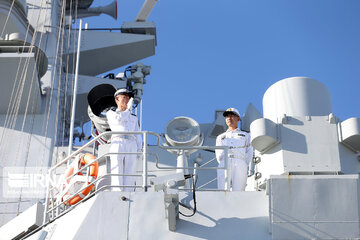 Arrival of Chinese naval fleet in Chabahar port