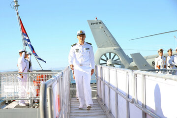 Arrival of Chinese naval fleet in Chabahar port