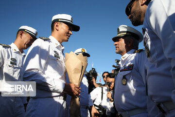 Arrival of Chinese naval fleet in Chabahar port