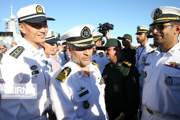 Arrival of Chinese naval fleet in Chabahar port