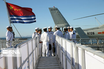 Arrival of Chinese naval fleet in Chabahar port