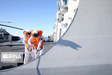 Arrival of Chinese naval fleet in Chabahar port