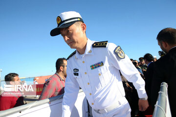 Arrival of Chinese naval fleet in Chabahar port