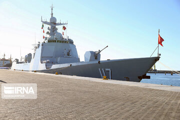 Arrival of Chinese naval fleet in Chabahar port