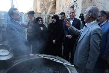 بازدید معاون وزیر میراث فرهنگی از روستای خراشاد