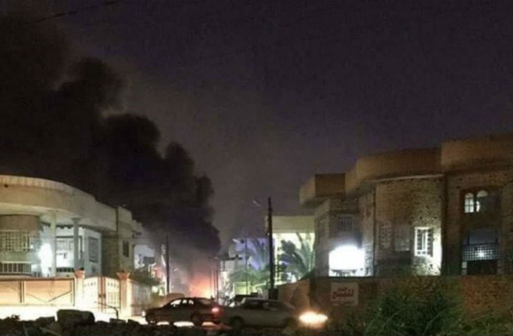 Schwere Nacht der US-Botschaft in Bagdad Schwere Nacht der US-Botschaft in Bagdad