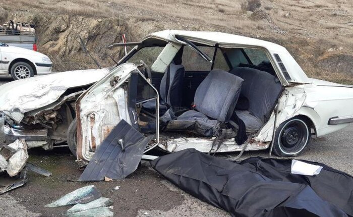 تصادف رانندگی در جاده کامیاران - سنندج ۲ کشته بر جا گذاشت