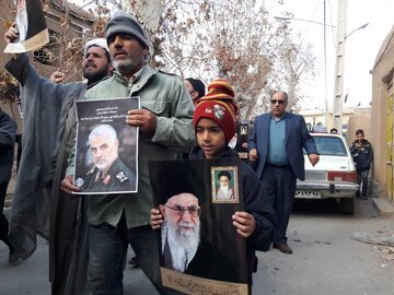 راهپیمایی مردم میامی در محکومیت شهادت سردار سلیمانی