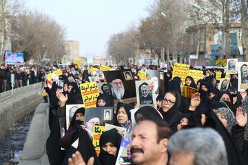 راهپیمایی مردم ارومیه در محکومیت ترور سردار سلیمانی