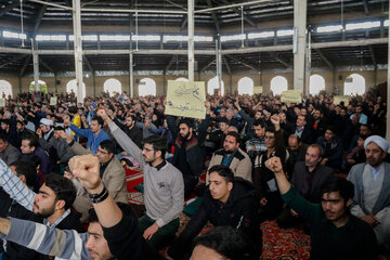 راهپیمایی مردم سبزوار در محکومیت ترور سردار سلیمانی