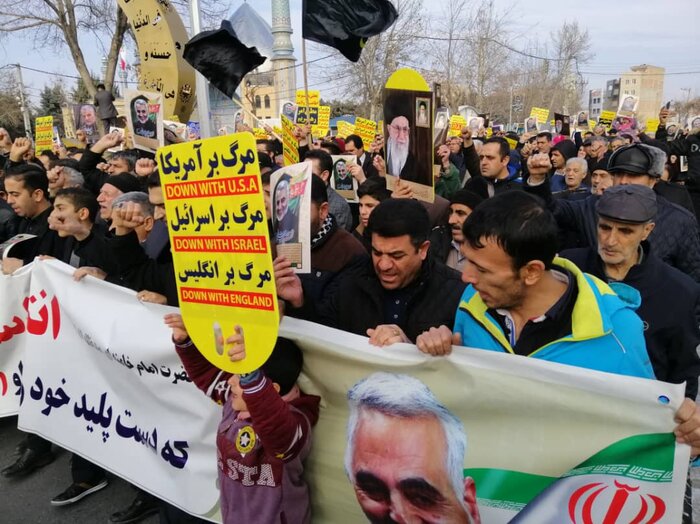 راهپیمایی حمایت از اقتدار و صلابت نظام در آذربایجان‌غربی برگزار شد