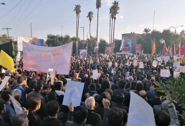 خروش مردم خوزستان برای قدردانی از مجاهدتهای سردار سلیمانی
