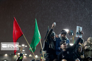 Farewell ceremony with the body of Qasim Soleimani and his companions in the shrine of Imam Reza