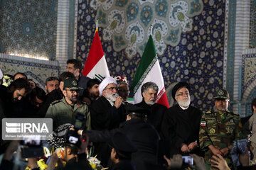 Farewell ceremony with the body of Qasim Soleimani and his companions in the shrine of Imam Reza