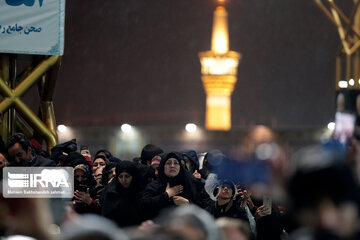 Farewell ceremony with the body of Qasim Soleimani and his companions in the shrine of Imam Reza