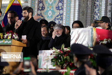 Farewell ceremony with the body of Qasim Soleimani and his companions in the shrine of Imam Reza