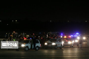 Body of Lieutenant General Qassem Soleimani and his martyred comrade in Tehran for funeral procession