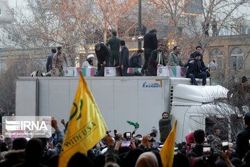 Magnificent funeral of martyr Soleimani in Mashhad