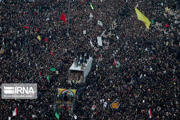 Magnificent funeral of martyr Soleimani in Mashhad