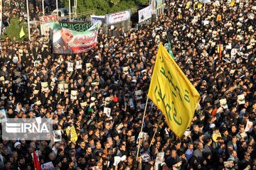 Funeral Ceremony of  Lieutenant General Qasem Soleimani in Ahvaz