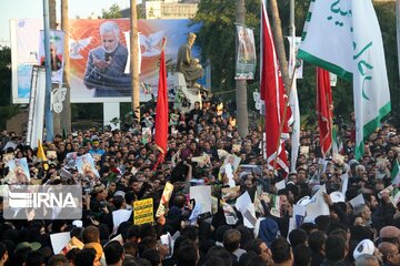 Funeral Ceremony of  Lieutenant General Qasem Soleimani in Ahvaz