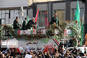 Funeral Ceremony of  Lieutenant General Qasem Soleimani in Ahvaz