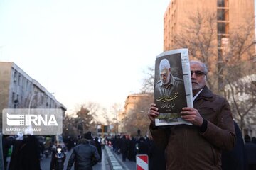 Tehranians did their best for funeral ceremony of  Lieutenant General Qasem Soleimani