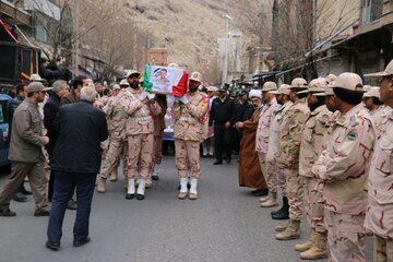 تشییع پیکر مرزبان شهید ستوان سوم  " رضا عبدی پور " در ماکو