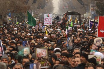 تجدید پیمان مردم ارومیه با شهید سپهبد قاسم سلیمانی