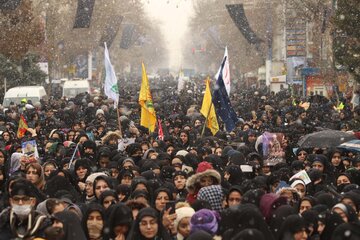 تجدید پیمان مردم ارومیه با شهید سپهبد قاسم سلیمانی