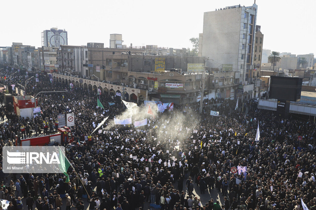 Remarkable funeral procession of Gen Soleimani held in Ahvaz