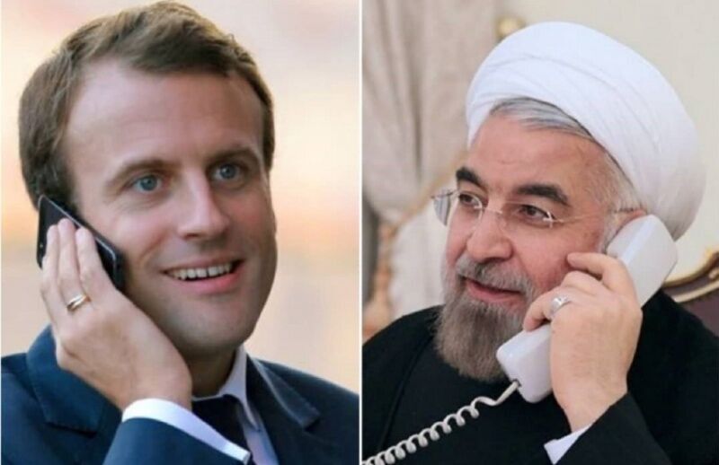 Rouhani, Macron discuss regional developments over phone